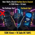 How I Built a Viral AI YouTube Shorts Channel in 7 Days (150K Views + 1K Subscribers)